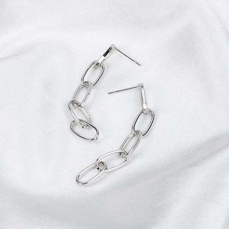 Hollow Multi-Layer Chain Drop Earring