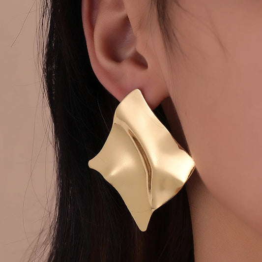 Exaggerated Irregular Drop Earrings