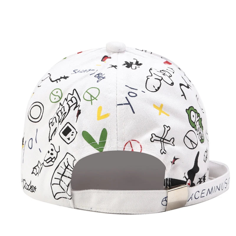 Graffiti Print Baseball Caps