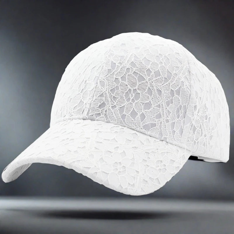 Breathable Cotton Mesh Adjustable Snapback Baseball Cap For Women