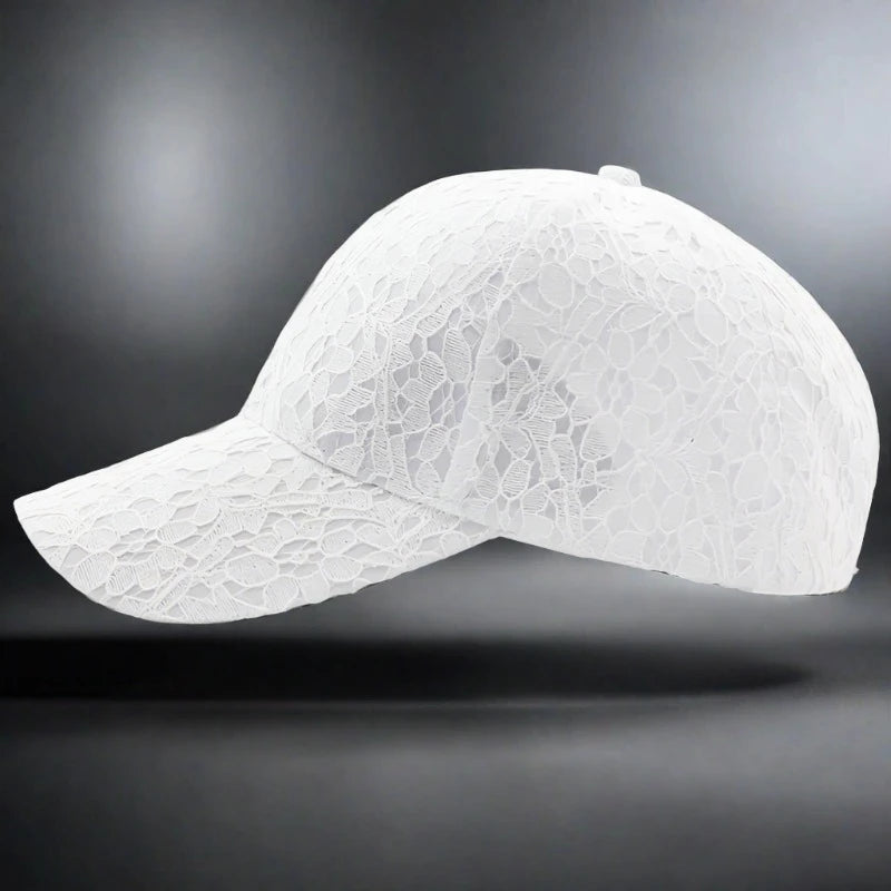 Breathable Cotton Mesh Adjustable Snapback Baseball Cap For Women