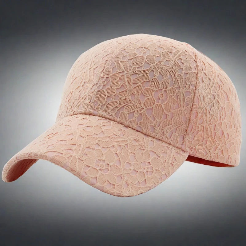 Breathable Cotton Mesh Adjustable Snapback Baseball Cap For Women