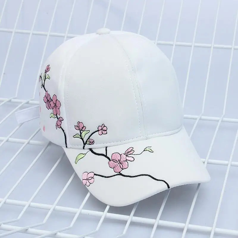 Plum Embroidery Baseball Cap