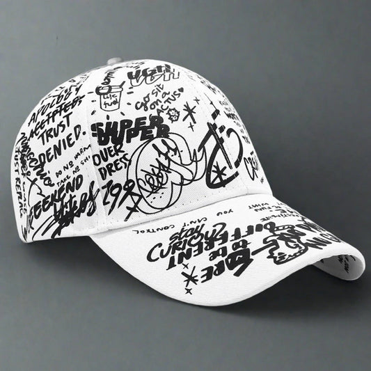 Graffiti Print Baseball Caps