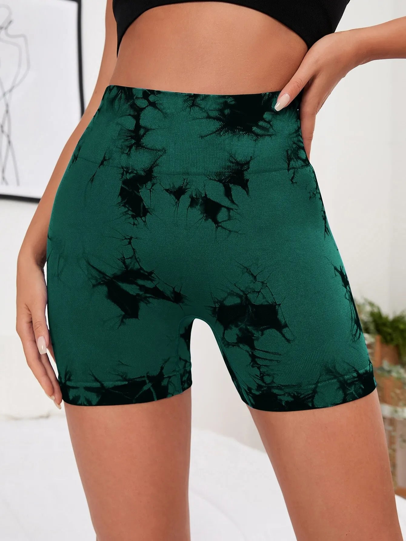 Seamless Tie Dye High Waist Fitness Pants