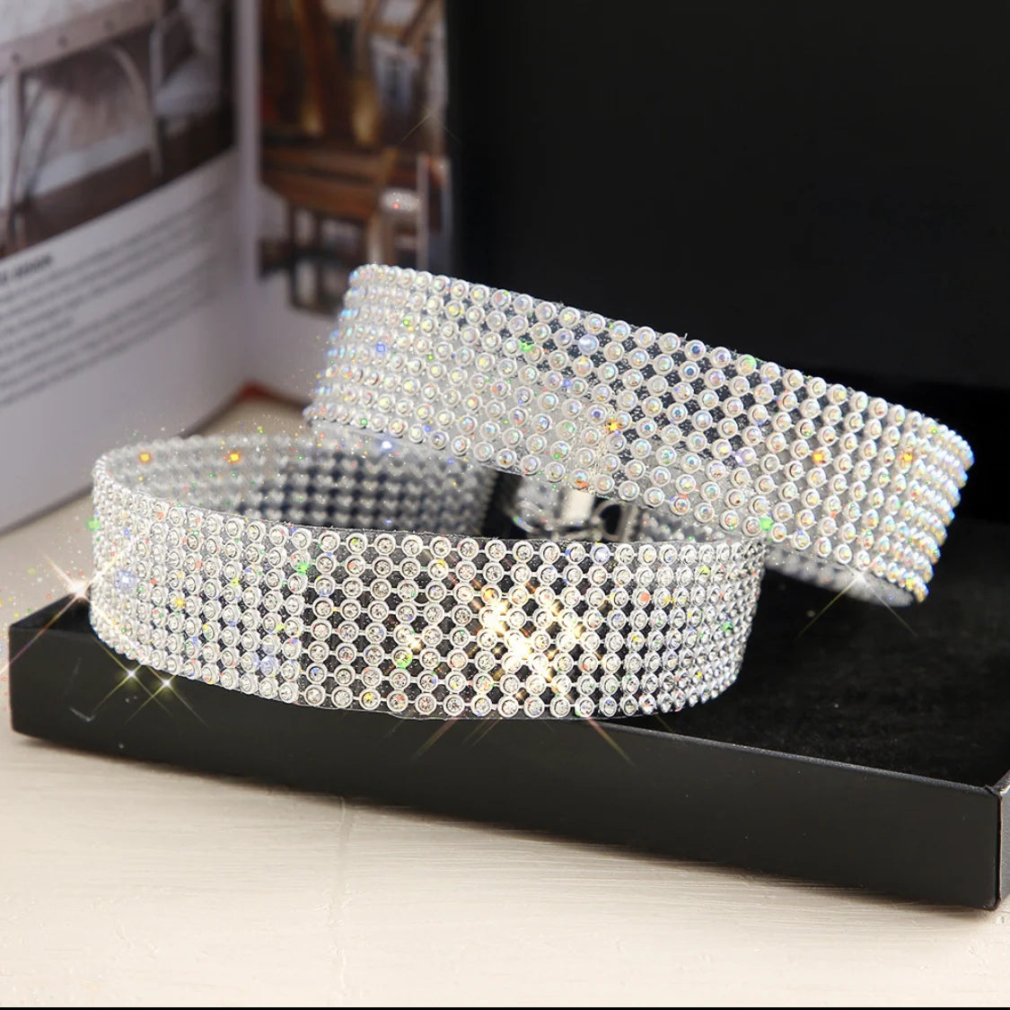 Shiny Rhinestone Collar