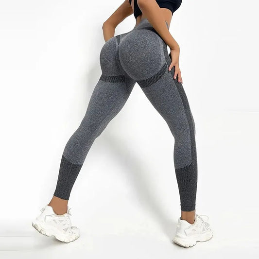 High Waist Seamless Dot Peach Butt Yoga Pants