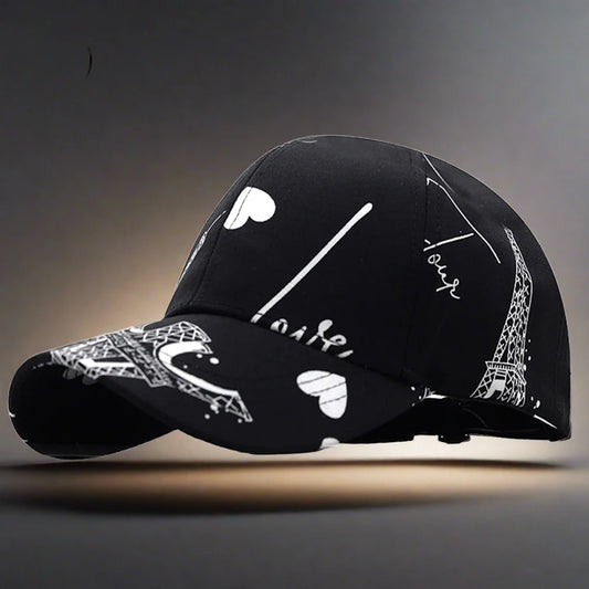 Graffiti Black/White Baseball Caps