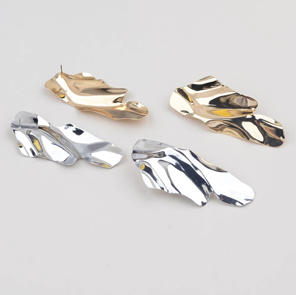 Iron Sheet Irregular Sequin Earrings